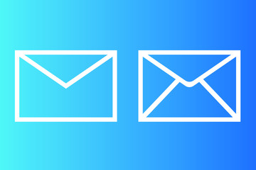 Letter envelope. Vector illustration. Icons