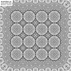 Flower Mandala. Coloringbook page template