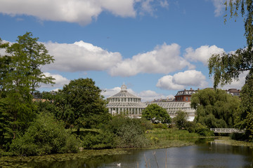 Fototapeta na wymiar Orangery of the Botanical garden in Copenhagen
