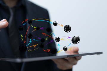 Concept of teamwork and partnership