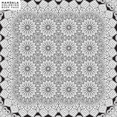 Flower Mandala. Coloringbook page template