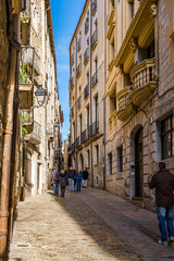 Fototapeta premium Girona city historical center in Catalonia, Spain.