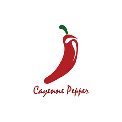Cayenne Pepper logo creative inspiration vector design