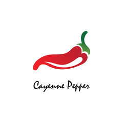 Cayenne Pepper logo creative inspiration vector design