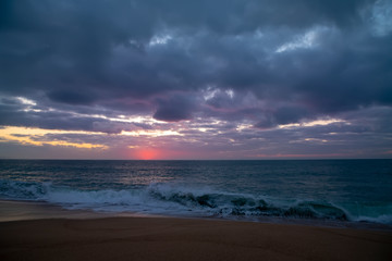 Fototapeta na wymiar coast of the Atlantic Ocean. Nazare, Portugal