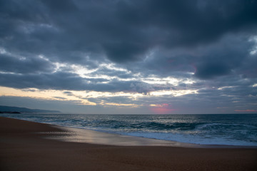 coast of the Atlantic Ocean. Nazare, Portugal