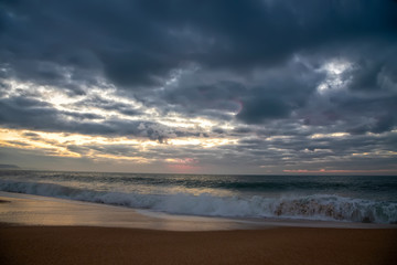 Fototapeta premium coast of the Atlantic Ocean. Nazare, Portugal