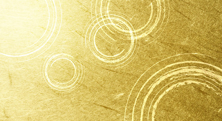 波紋のパーターンと金屏風の背景素材 Wall Mural Wallpaper Murals Imagefuji