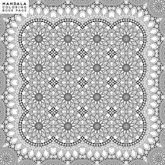 Flower Mandala. Coloringbook page template © lovelymandala