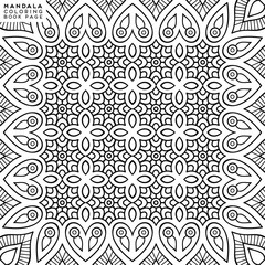 Flower Mandala. Coloringbook page template