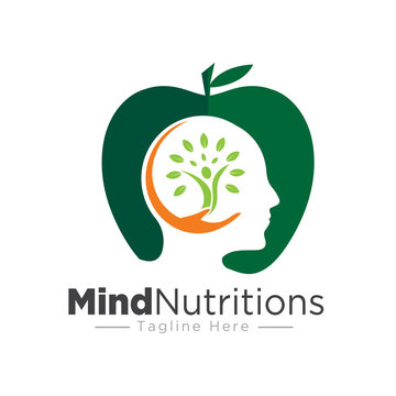nature mind nutrition logo design health