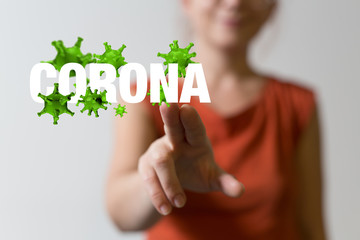 epidemic coronavirus 2019-nCoV 3d (2019-nCoV). .