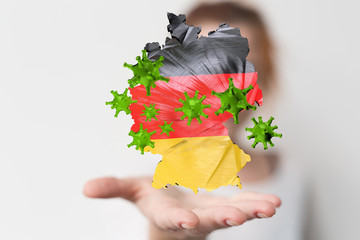 Corona Virus - Microbiology And Virology Concept - germany 3d Rendering.