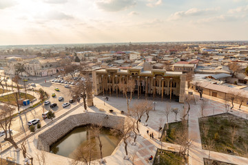 Bolo Havuz mosque. Bukhara city, Uzbekistan