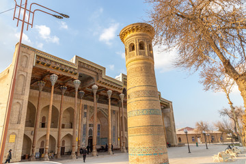 Bolo Havuz mosque. Bukhara city, Uzbekistan