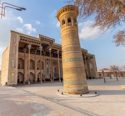 Bolo Havuz mosque. Bukhara city, Uzbekistan