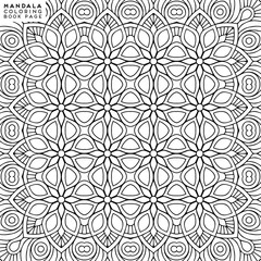 Flower Mandala. Coloringbook page template