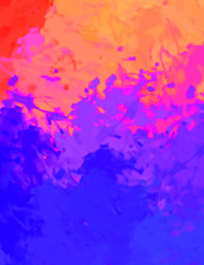 Brushed Painted Abstract Background. Brush stroked painting. Artistic vibrant and colorful wallpaper..