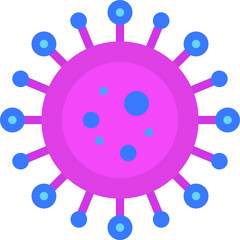 Clip-art Illustration of a Corona-virus