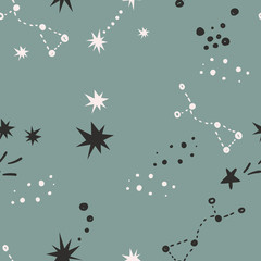 Seamless pattern with stars