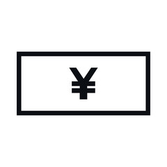 Obraz premium 円記号のお金のアイコン