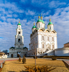 View of the Cathedral bell-tower in Astrakhan kremlin