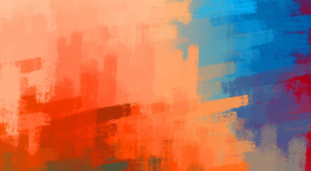 Brushed Painted Abstract Background. Brush stroked painting. Artistic vibrant and colorful wallpaper.