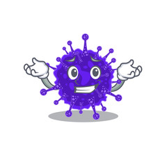 A picture of grinning nidovirales cartoon design concept