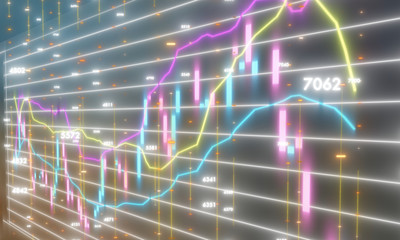 digital concept diagram chart 3d
