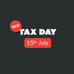 IRS Tax Day Is Coming - Design Template - USA New IRS Tax Deadline: 15th July