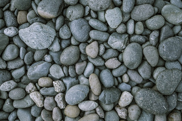 background of grey pebble stone 