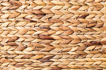Wicker wood background. Wicker texture closeup.