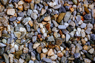 abstract background with dry round reeble stones