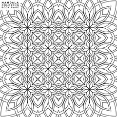 Flower Mandala. Coloringbook page template