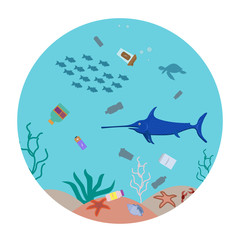 The extinction of rare species of fish and marine animals, the problem of urbanization. Biological impact. Water pollution, ocean pollution.Marine litter, indelible litter. Biological hazard.