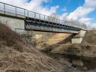 railway bridge over the little river.