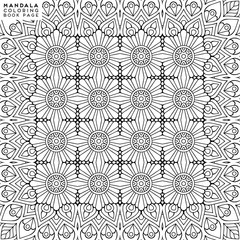 Flower Mandala. Coloringbook page template