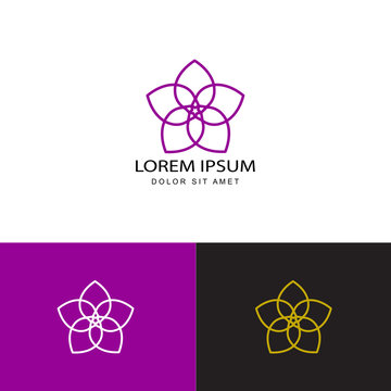 flower venus logo template design vector