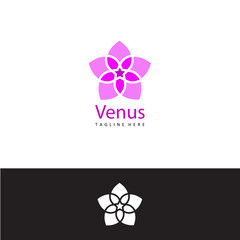 flower venus logo template design vector © Nyco_art