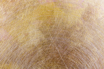 weathered copper background. scratched industrial metal plate textured pattern