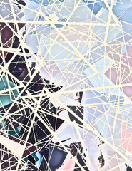 Modern art. Colorful contemporary artwork. Color strokes of paint. Brushstrokes on abstract background. Brush painting.