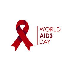 world aids day logo design vector template