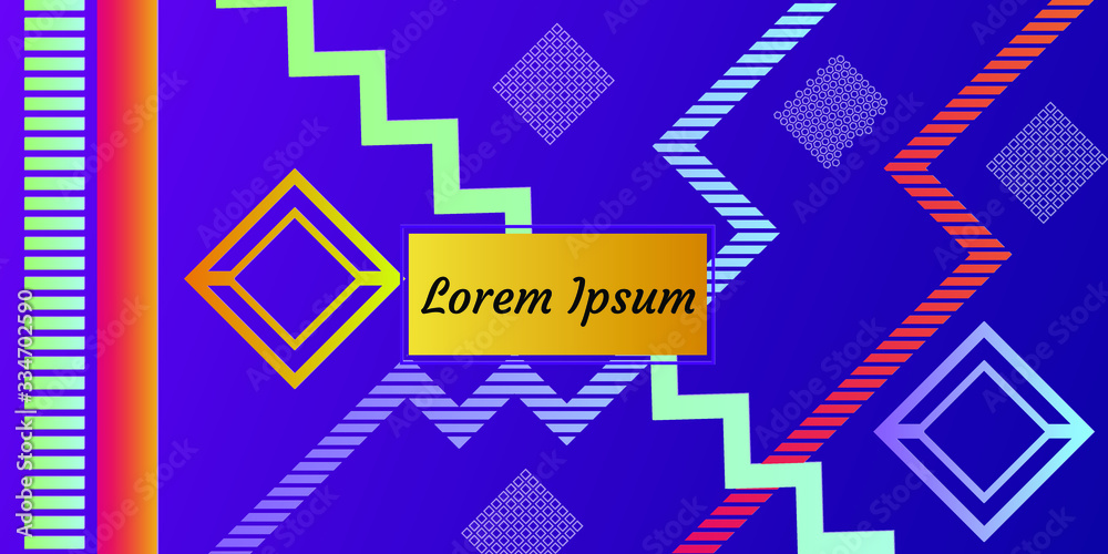 Poster abstract vector pattern gradient background templates. modern geometric design with minimal geometri