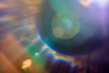 Abstract lens flare on a black background.