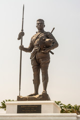 King Naresuan the Great’s Monument is in Rajabhakti park in Prachuap Khiri Khan Province of Thailand