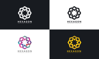 Hexagon Business Logo Free Vector