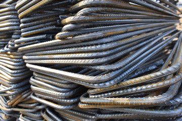 Construction Material at Under Construction Site