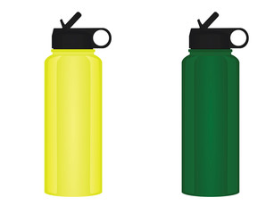 Sport water bottle. vector illustration