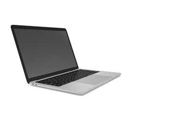 3D Rendring Mock Up Template of Laptop