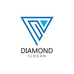 Diamond  jewelry Logo Template vector icon illustration design